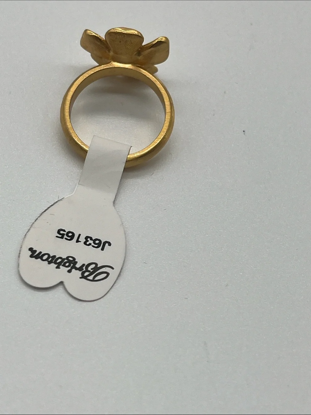 Brighton Everbloom glass pearl ring. Size 9. Gold plated.